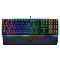 Newskill Suiko Switch Brown - Teclado Mecánico Gaming con Reposamuñecas Incluido (Teclas con grabación Macro- 20 Modos…